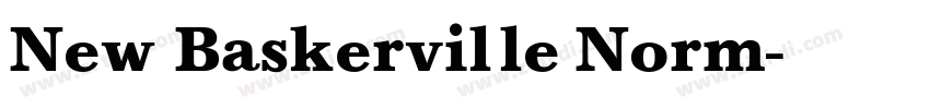 New Baskerville Norm字体转换